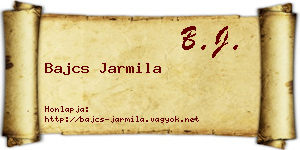 Bajcs Jarmila névjegykártya